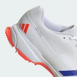 2024 Adidas 22YDS Full Spike Cricket Shoes - White/Blue/Red -Konii Store 22yds shoes white ig6752 41 detail