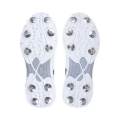 2023 Kookaburra KC 2.0 Spike Cricket Shoes - White/Red/Yellow -Konii Store 3r2314 kc2.0 red yellow spike sole 1