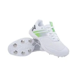 2023 Kookaburra KC 3.0 Spike Cricket Shoes - White/Lime -Konii Store 3r2316 kc3.0 green spike hero