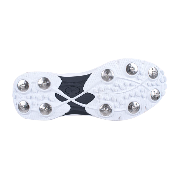 2024 Kookaburra KC 2.0 Spike Cricket Shoes - White/Black 3 2024 Kookaburra KC 2.0 Spike Cricket Shoes - White/Black - Image 3