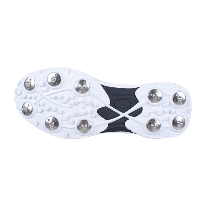 2024 Kookaburra KC 2.0 Spike Cricket Shoes - White/Black 4 2024 Kookaburra KC 2.0 Spike Cricket Shoes - White/Black - Image 4
