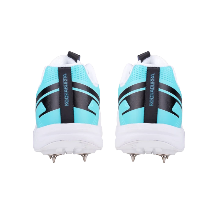 2024 Kookaburra KC 3.0 Spike Cricket Shoes - White/Aqua 2 2024 Kookaburra KC 3.0 Spike Cricket Shoes - White/Aqua - Image 2
