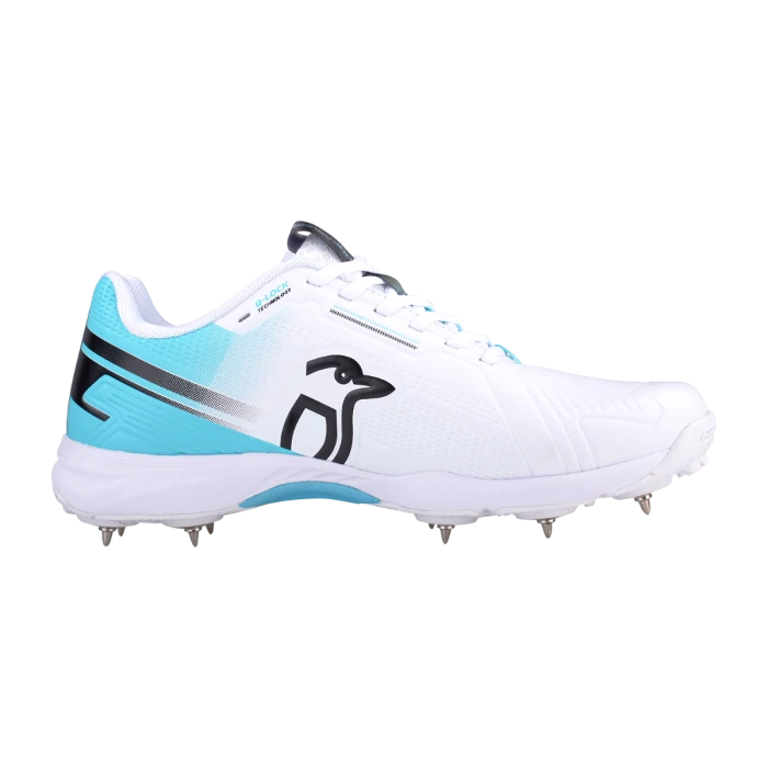 2024 Kookaburra KC 3.0 Spike Cricket Shoes - White/Aqua 3 2024 Kookaburra KC 3.0 Spike Cricket Shoes - White/Aqua - Image 3