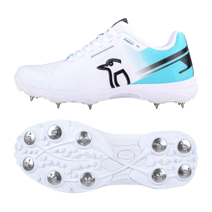 2024 Kookaburra KC 3.0 Spike Cricket Shoes - White/Aqua 1 2024 Kookaburra KC 3.0 Spike Cricket Shoes - White/Aqua