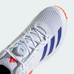 2024 Adidas AdiPower Vector Mid 20 Bowling Cricket Shoes - White/Blue/Red -Konii Store adipower vector mid 20 shoes white ig6749 42 detail