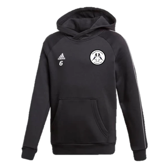 Hoyland Town Magpies Adidas Black Fleece Hoody 1 Hoyland Town Magpies Adidas Black Fleece Hoody