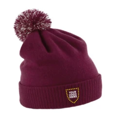 Halton Maroons FC Maroon AR Bobble Beanie