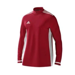 Adidas Red 1/4 Zip Sports Training Top Jersey